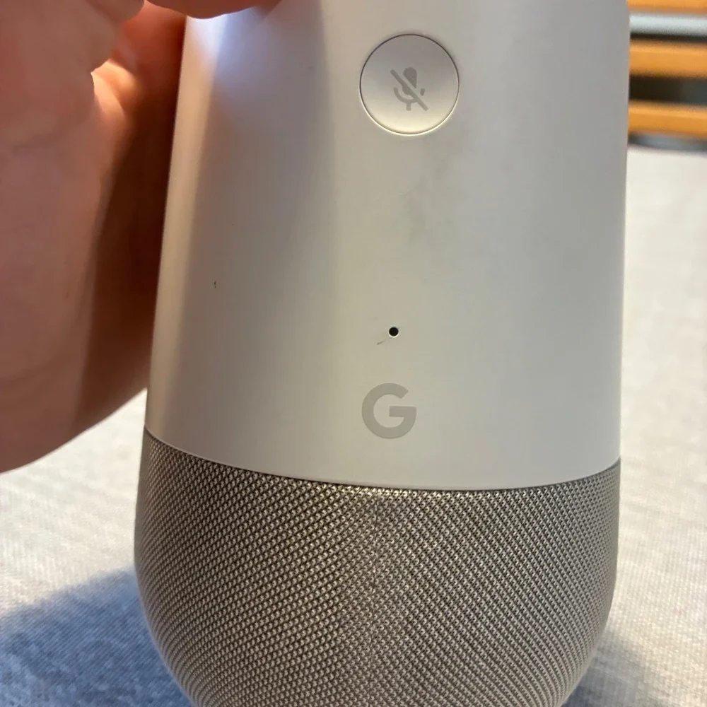 Google Home White Smart Speaker Voice Assistant Model HOME OS